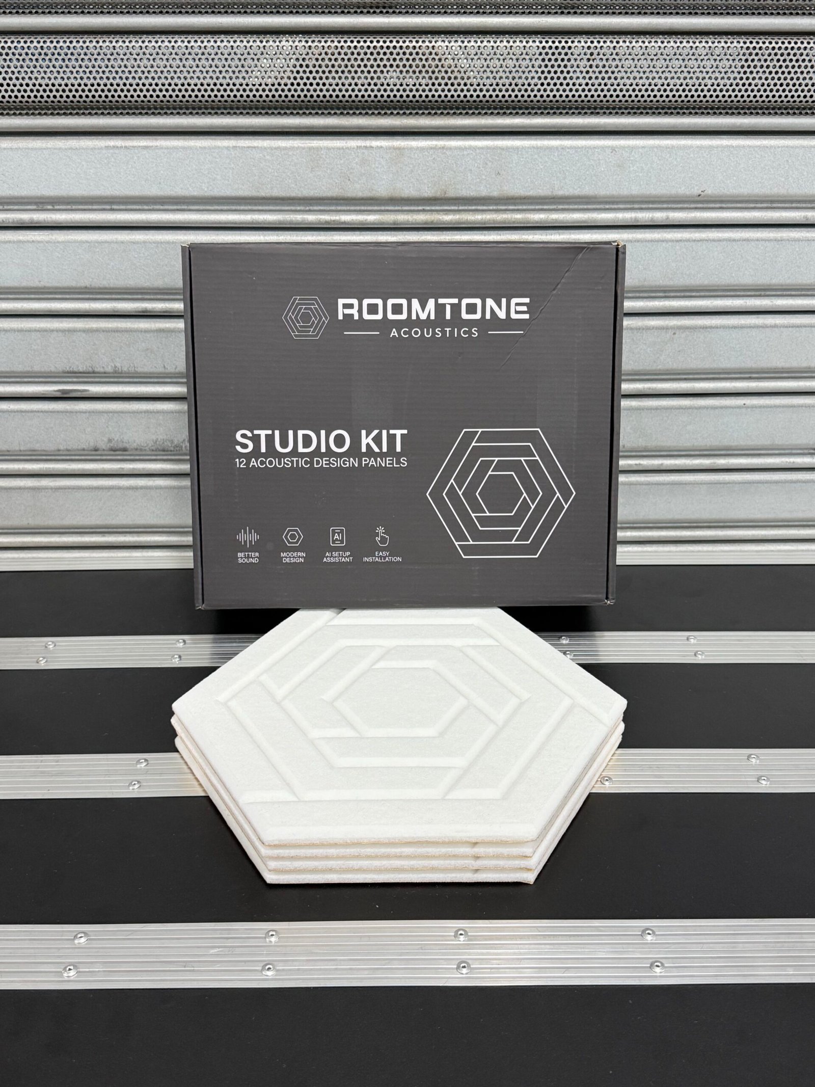 ROOMTONE Studio Kit — Arctic White acoustic panel kit